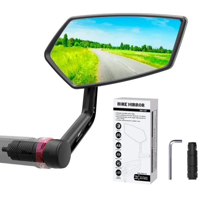 RBRL Lenkerendspiegel mit Autoglas – Rechts