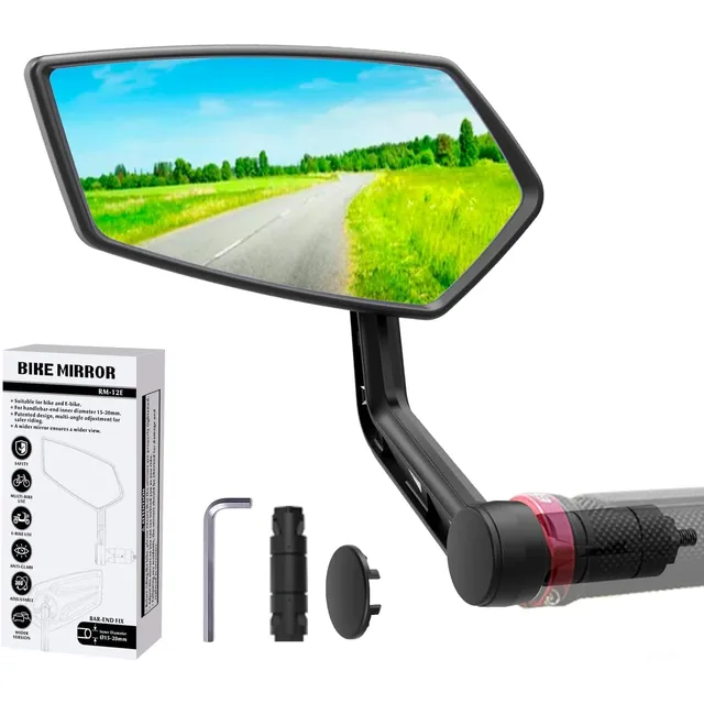 RBRL Lenkerendspiegel mit Autoglas – Links