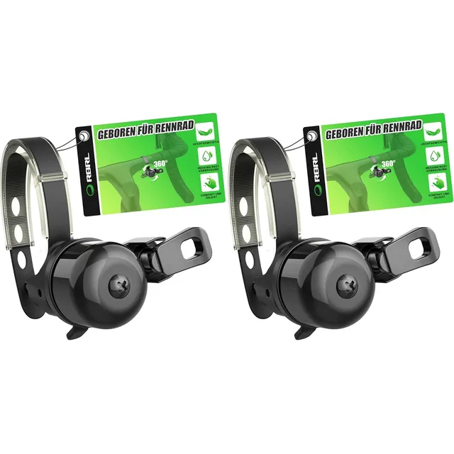 RBRL 100-dB-Messing-Rennradklingel – 2er-Pack