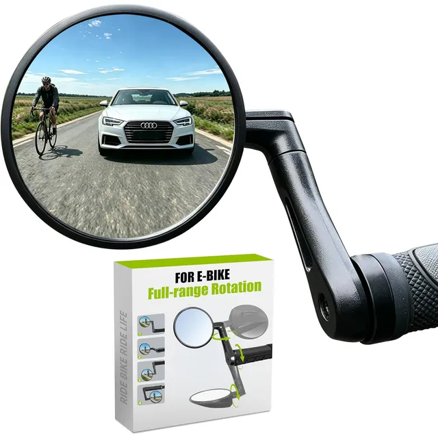 RBRL Round Aluminium Bar-End Mirror – Standard