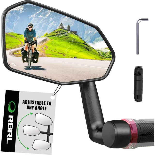 RBRL Extra-Large Bar-End Mirror – Left