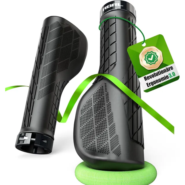 RBRL Ergonomische Lock-on-Griffe – Schwarz